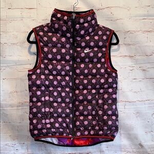 Nike Kids Purple Pink Polka Dot Vest Girls' Alliance Printed Reversible Large